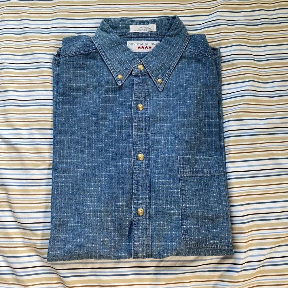 Crystal Spring Denim Button Up Shirt